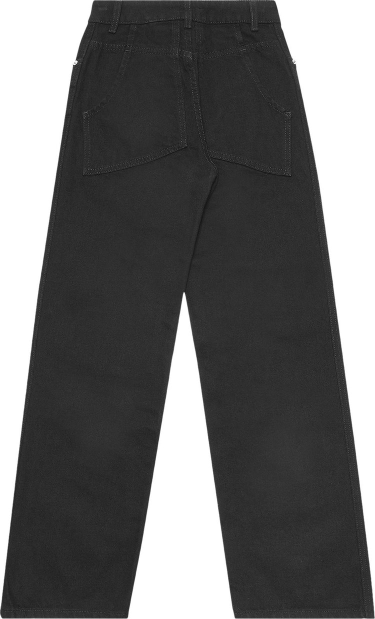 Eckhaus Latta Wide Leg Jean Almost Black