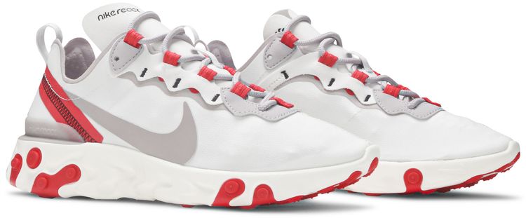 Nike Wmns React Element 55 Sail Phantom Red