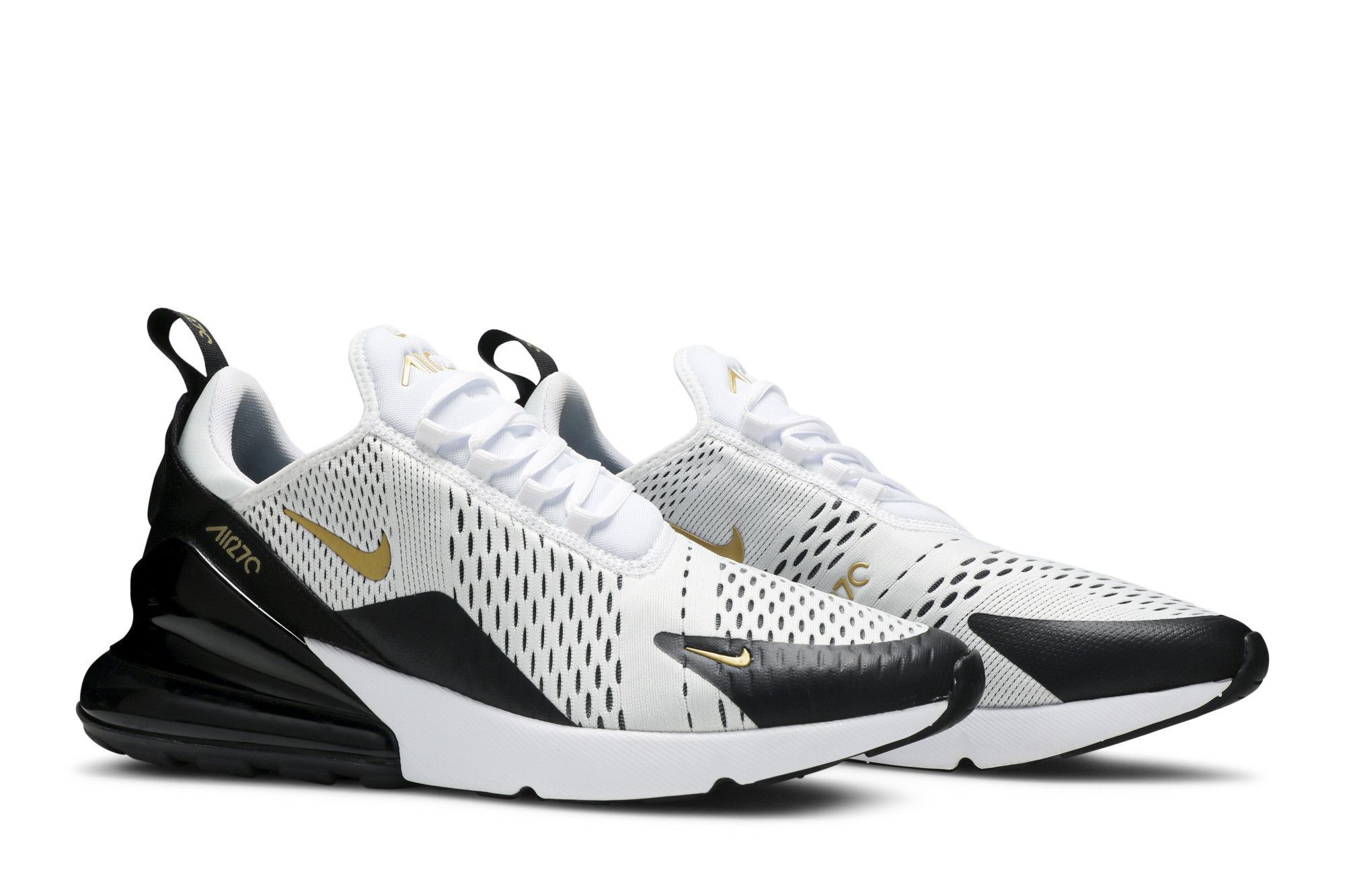 Nike air max 270 white and gold discount