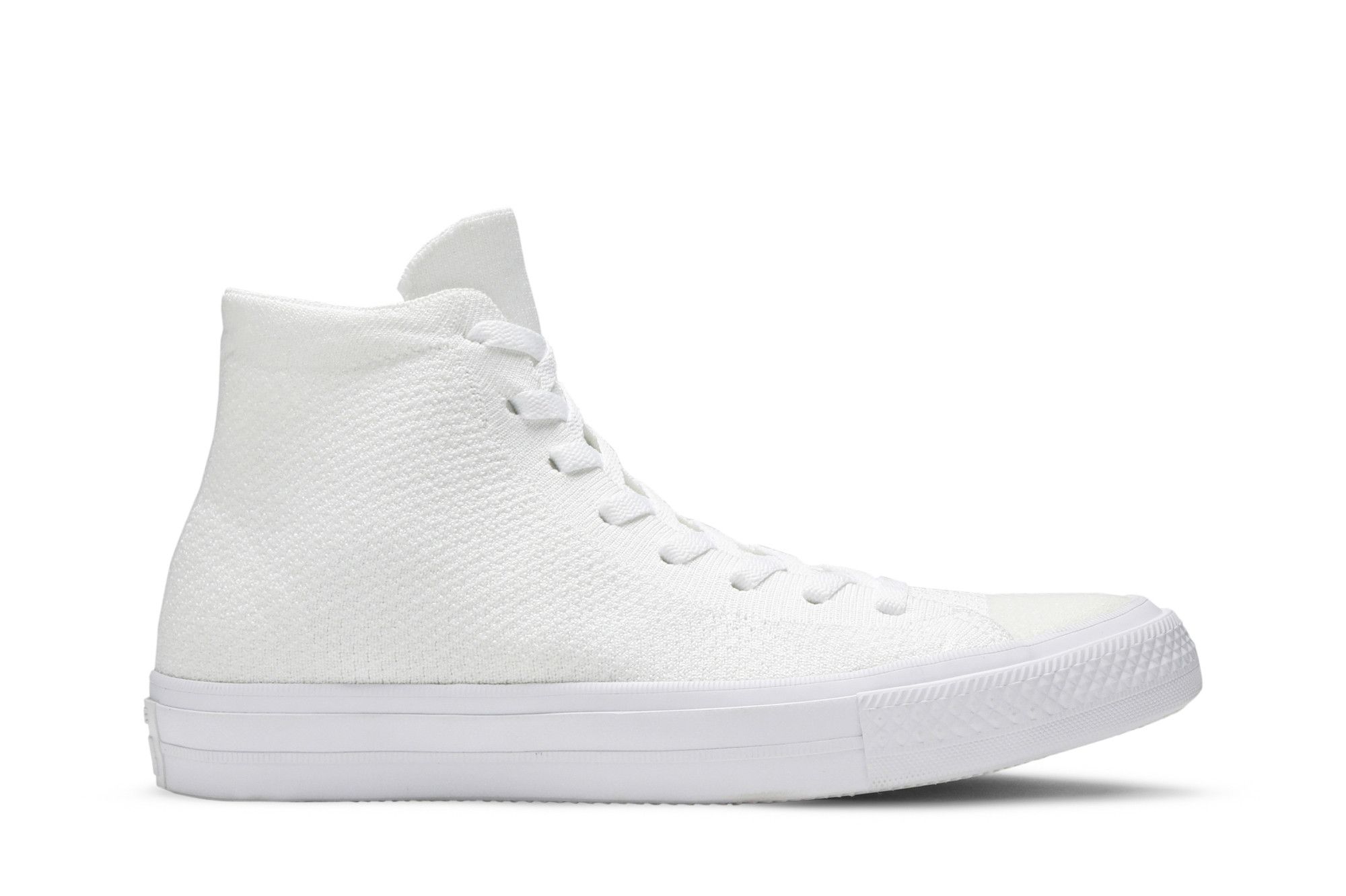 Flyknit best sale converse white
