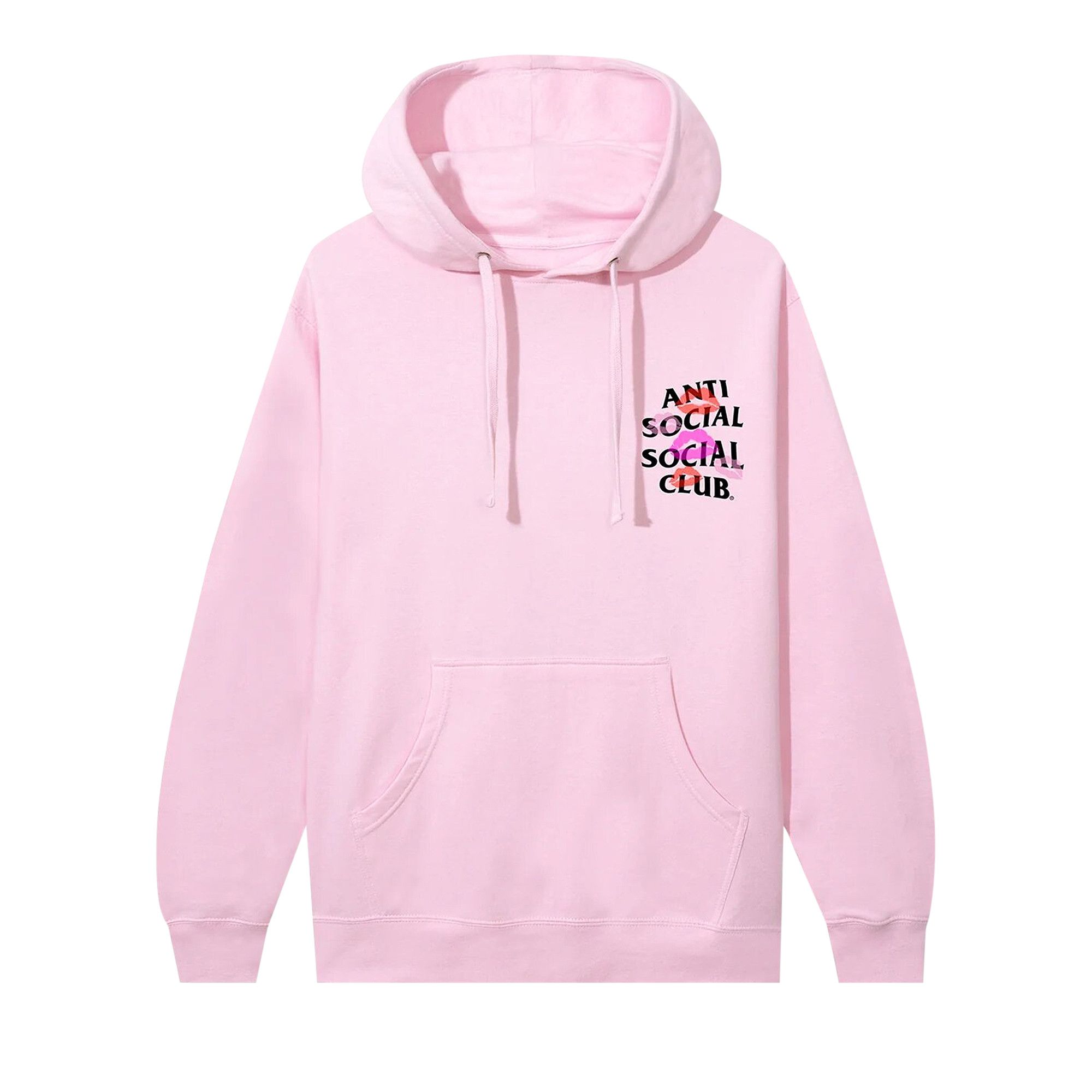 Anti social club pink hoodie 2025