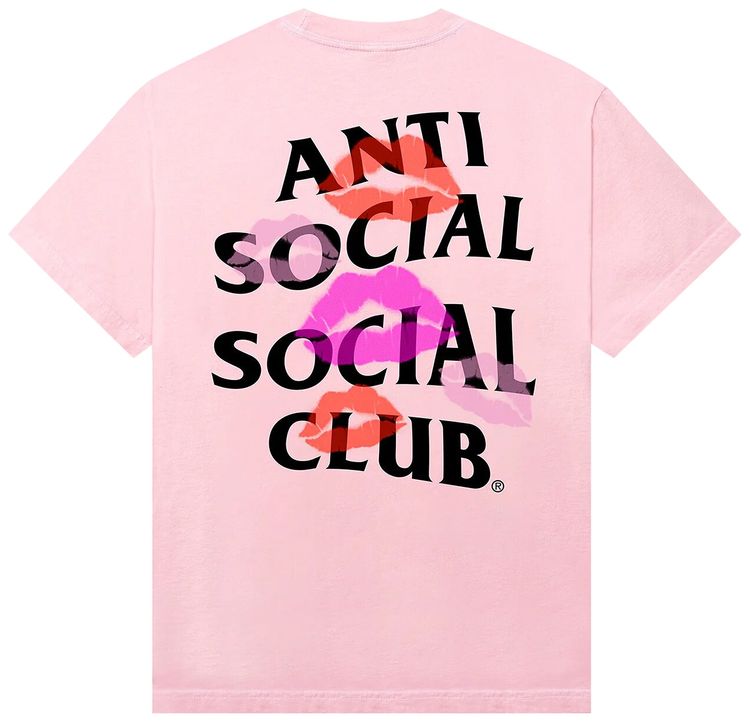 Anti Social Social Club Your Kiss Tee Pink