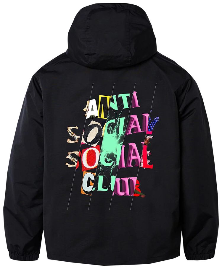 Anti Social Social Club Radness Anorak Jacket Black