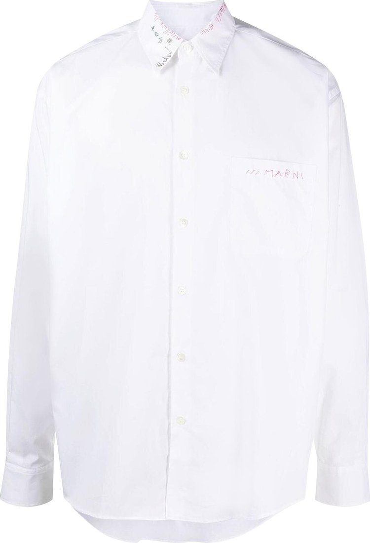 Marni Organic Poplin Shirt 'Lily White'