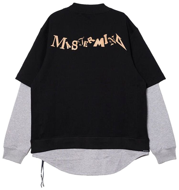 Mastermind World Layered V Neck BlackGrey