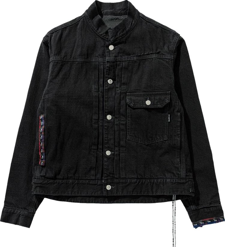 Mastermind World Beaded Denim Jacket 'Black'