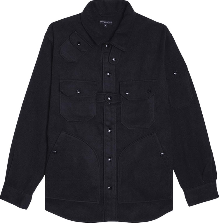 Engineered Garments Poly Fake Melton Explorer Shirt Jacket 'Dark Navy'