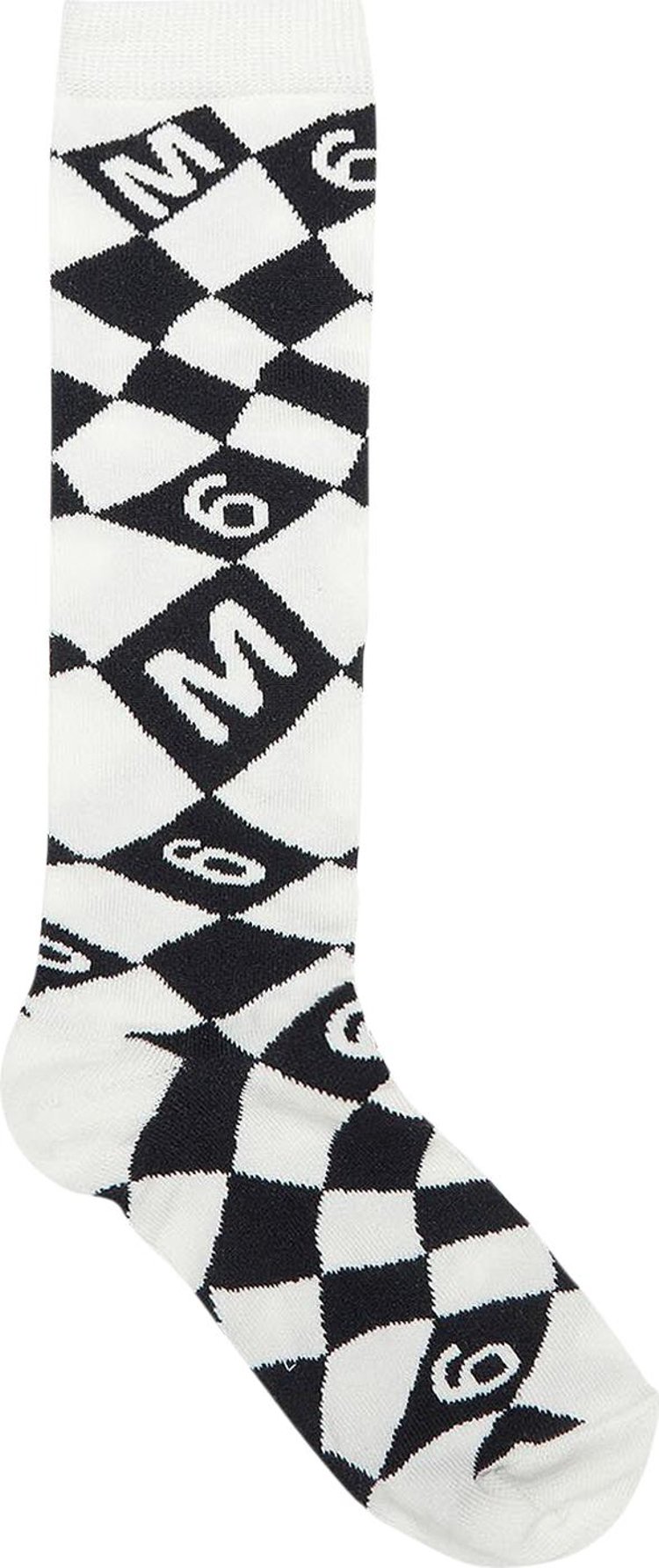 MM6 Maison Margiela Kids Socks 'White/Black'