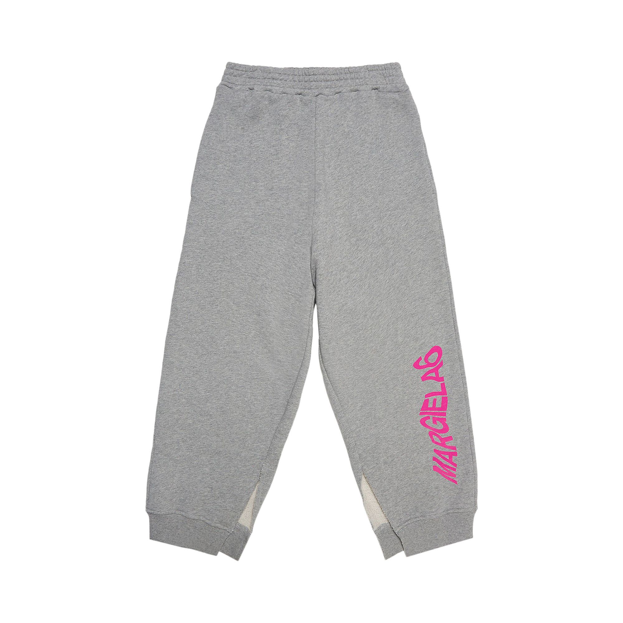キッズ用ボトムス MM6 Maison Margiela SS24 PANTS (M60496.MM014 M6300 PINK) Buy MM6 Maison Margiela Kids Sweatpants 'Grey Melange/Super