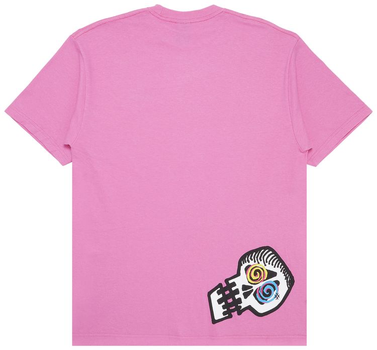 Stussy Cropped Skull Tee Pink