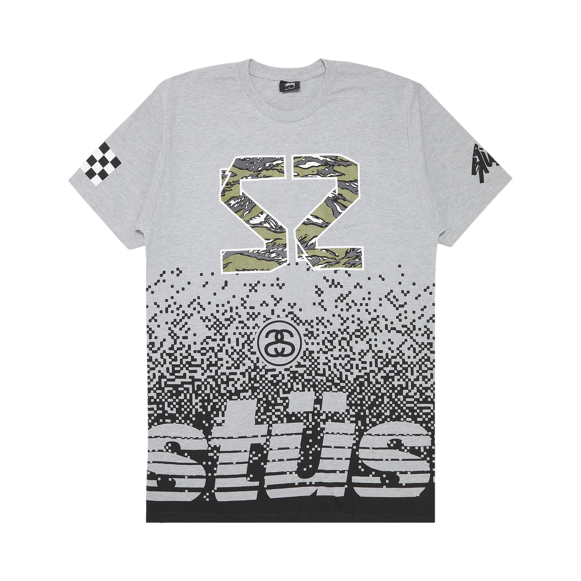 Buy Stussy Camo 35 Tee 'Grey Heather' - 1903597 GREY | GOAT