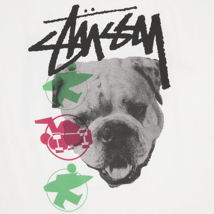 Stussy Livin XL Dog Tee White