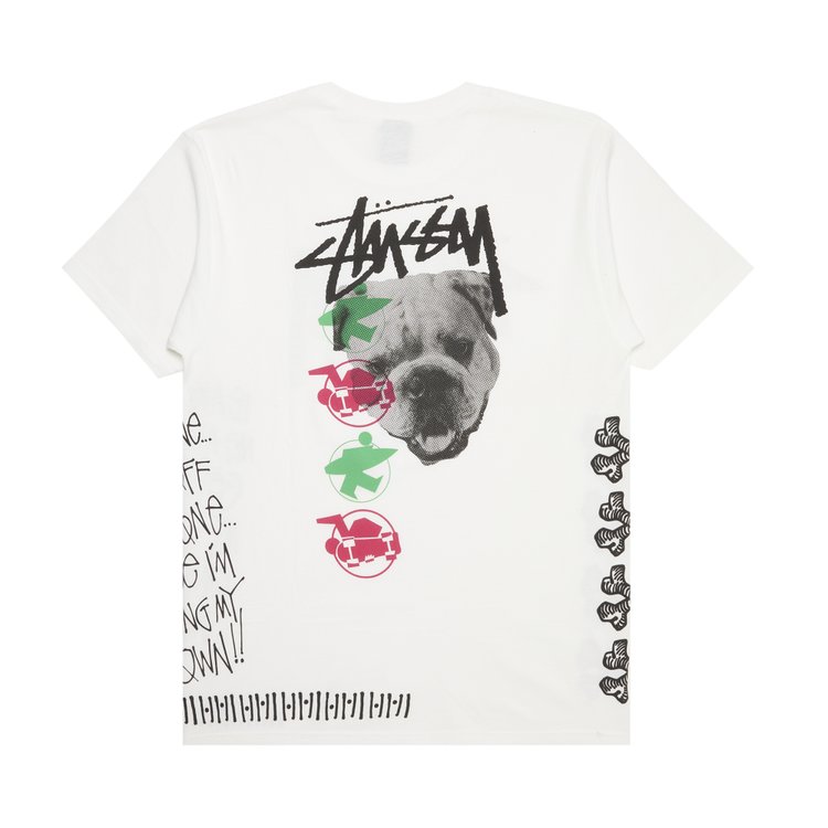 Stussy Livin XL Dog Tee White