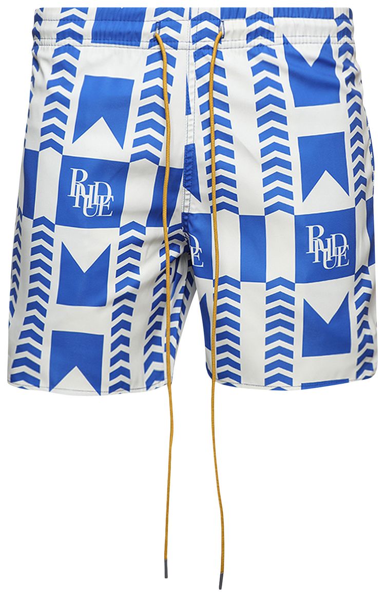 Rhude Grasse Swim Trunks BlueWhite