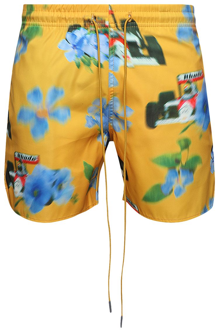 Rhude Loix Swim Trunks YellowMulticolor