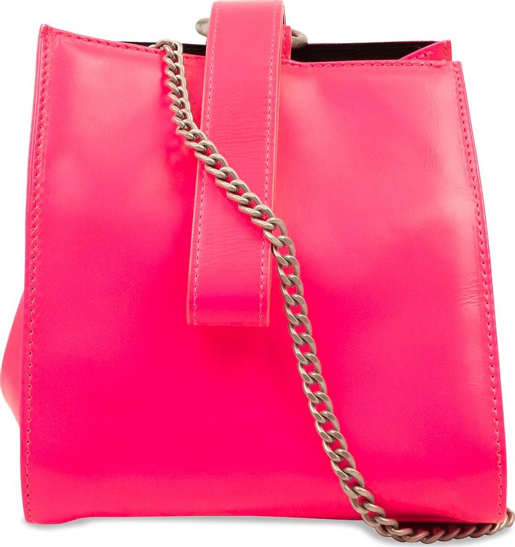 Junya Watanabe Leather Chain Crossbody Bag 'Fluorescent Pink'
