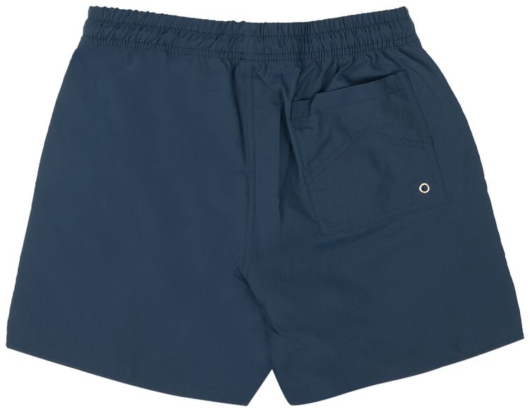 Rhude Logo Swim Shorts Slate Blue
