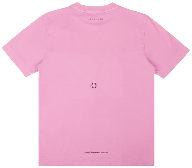 1017 ALYX 9SM Script Logo Short Sleeve T Shirt Pink