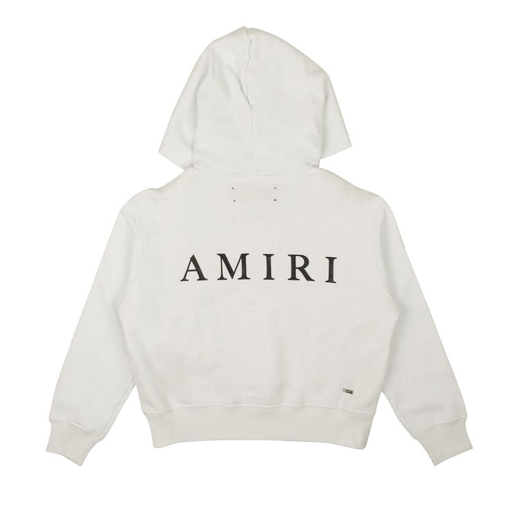 Amiri MA Logo Pullover Hoodie White