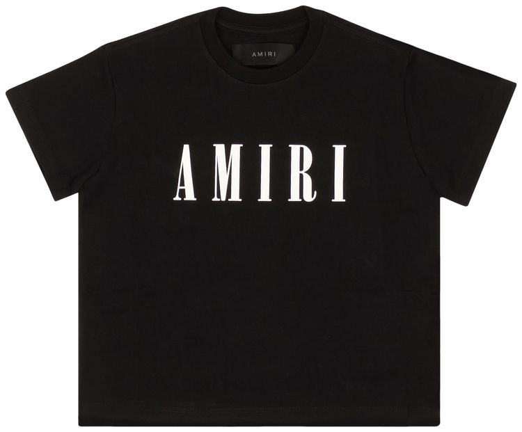 Amiri Short Sleeve Logo T Shirt Black