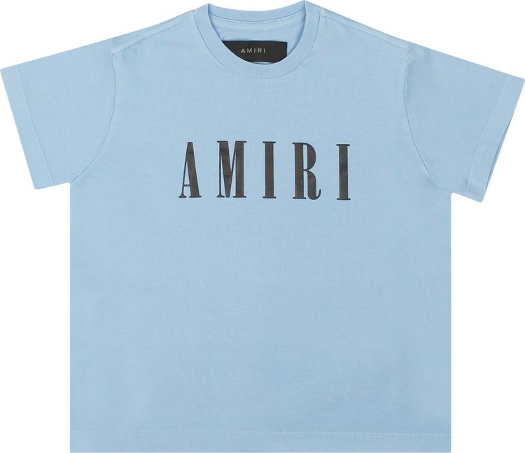 Amiri Short-Sleeve Logo T-Shirt 'Light Blue'