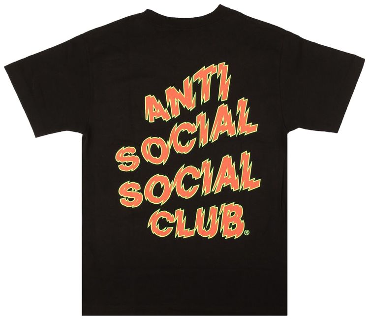 Anti Social Social Club Maniac Short Sleeve T Shirt Black