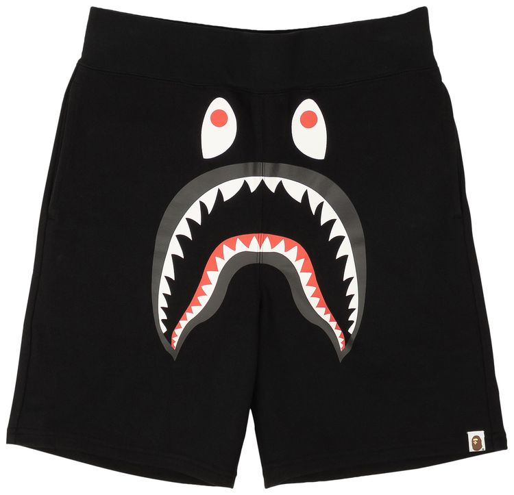 BAPE Shark Sweatshorts Black