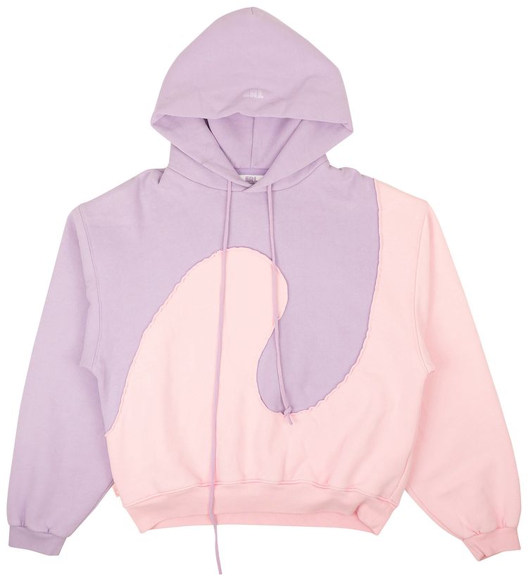 ERL Wave Knitted Hoodie PurplePink