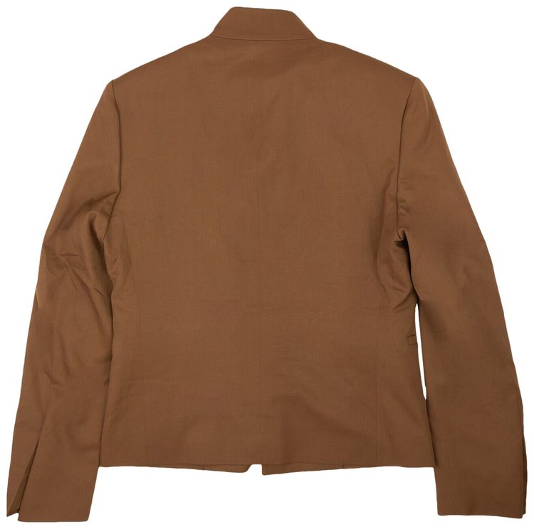 Dior Officer Wool Jacket Brown