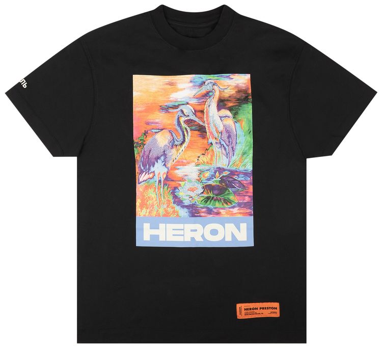 Heron Preston Birds Short Sleeve T Shirt Black