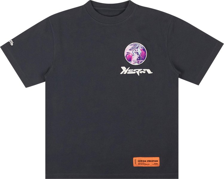 Heron Preston Circle Eclipse T-Shirt 'Navy'