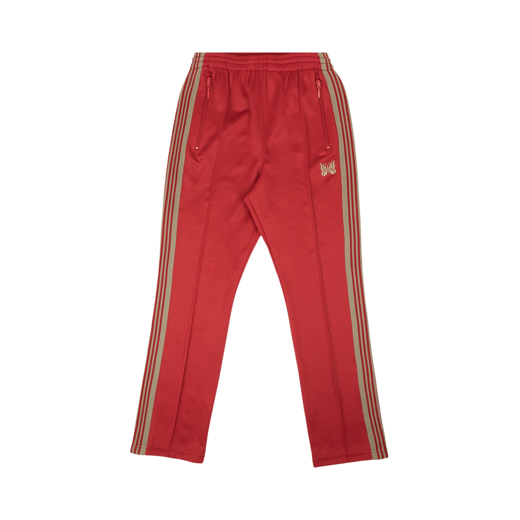 Buy Needles Narrow Smooth Track Pants 'Red' - KP221C RED | GOAT CA