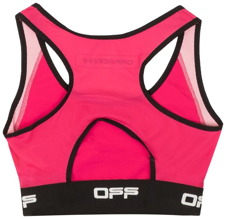 Off White Active Mesh Bra Pink