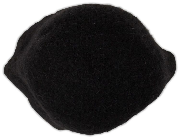 Off White Logo Mohair Bucket Hat Black