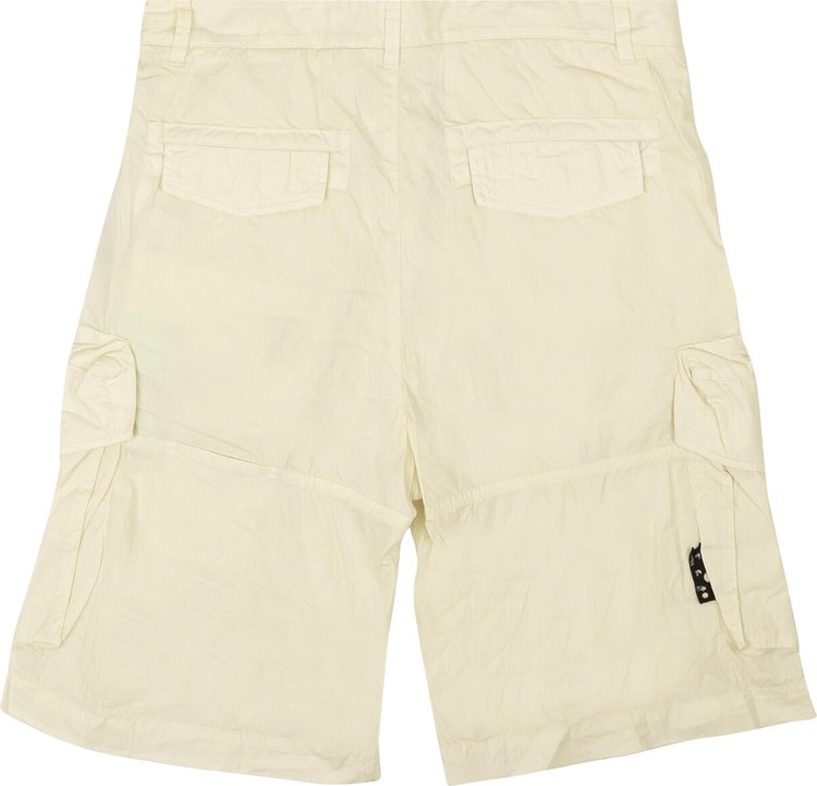 Off White Logo Utility Shorts White