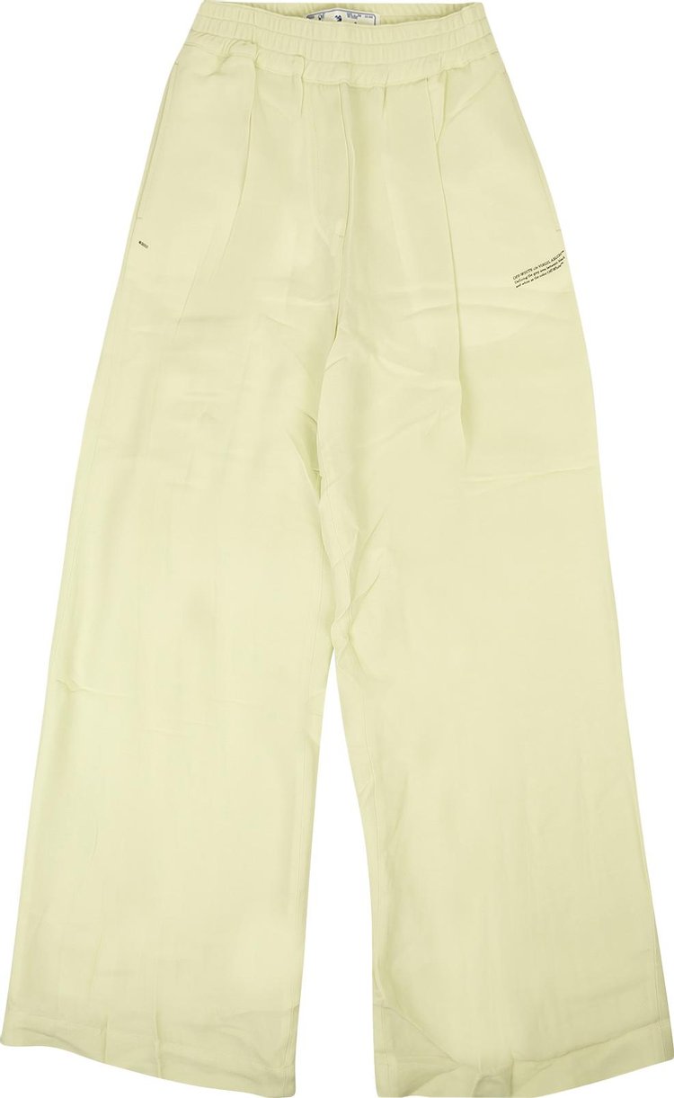 Off White Cady Coulisse Formal Pants Green