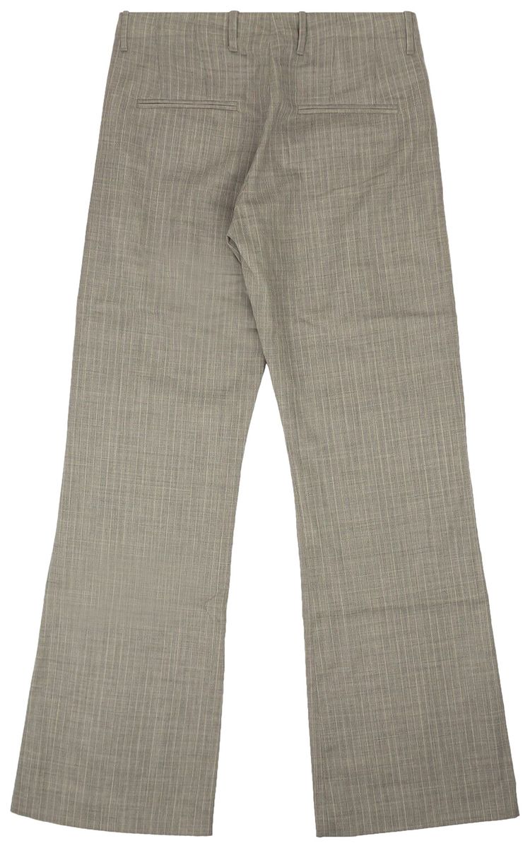 Off White Low Cut Formal Pants Light Grey