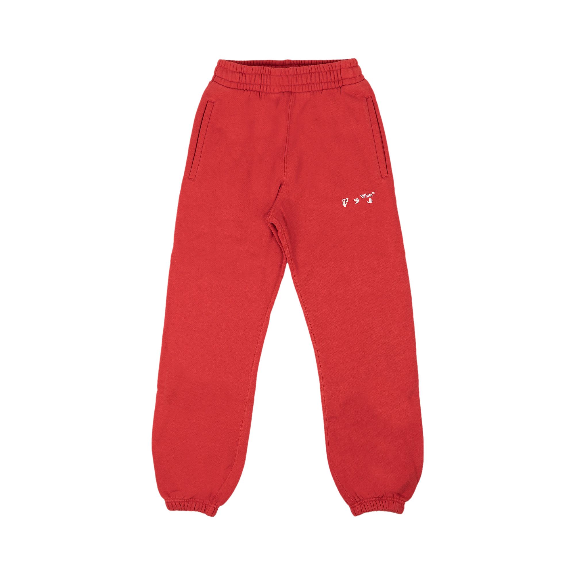 Off white red sweatpants hotsell