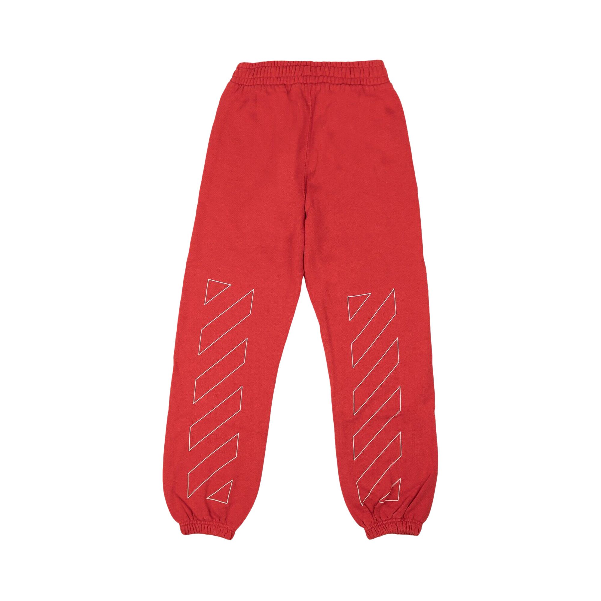 Off white red sweatpants outlet