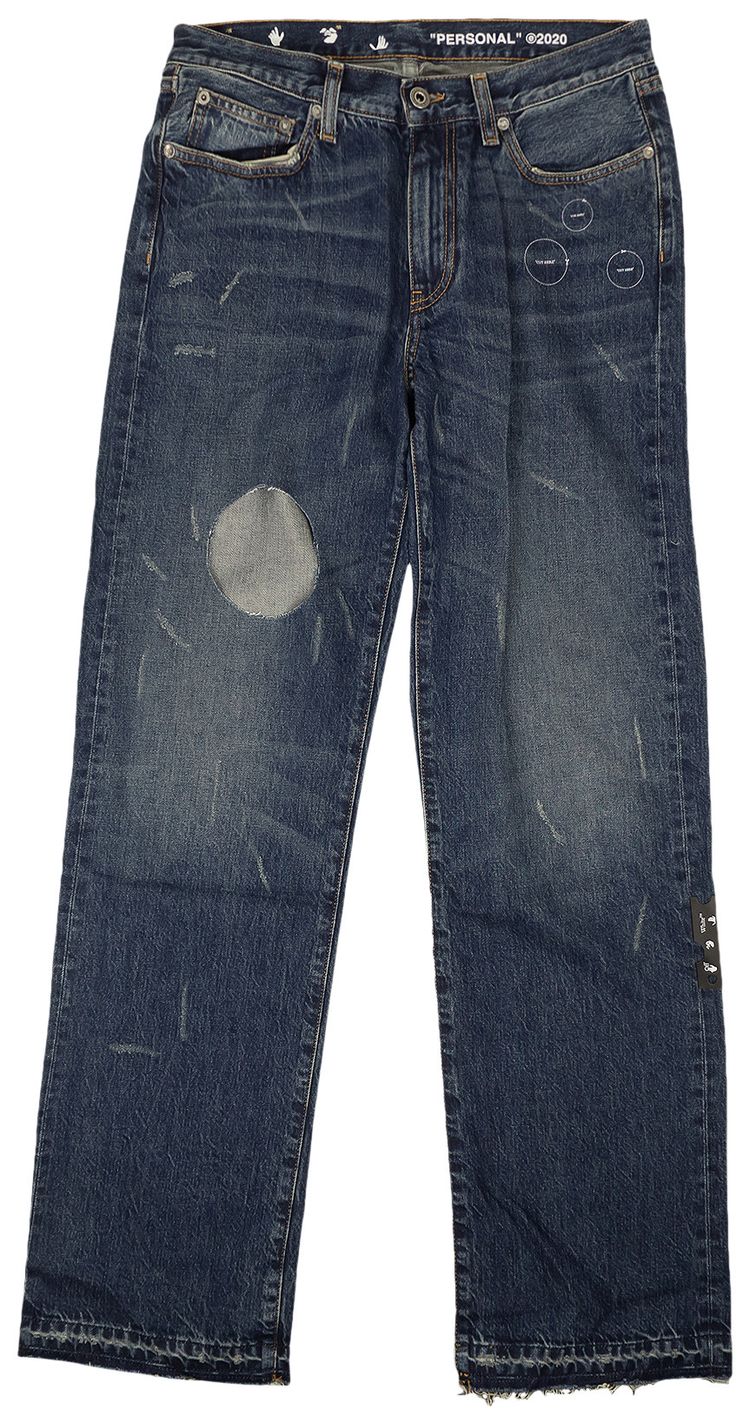 Off White Joseph Relaxed Fit Jeans Blue