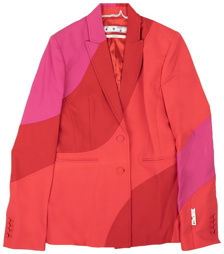 Off White Spiral Jacket Multicolor