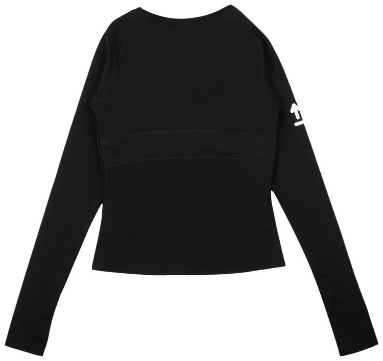 Off White Active Long Sleeve T Shirt Black