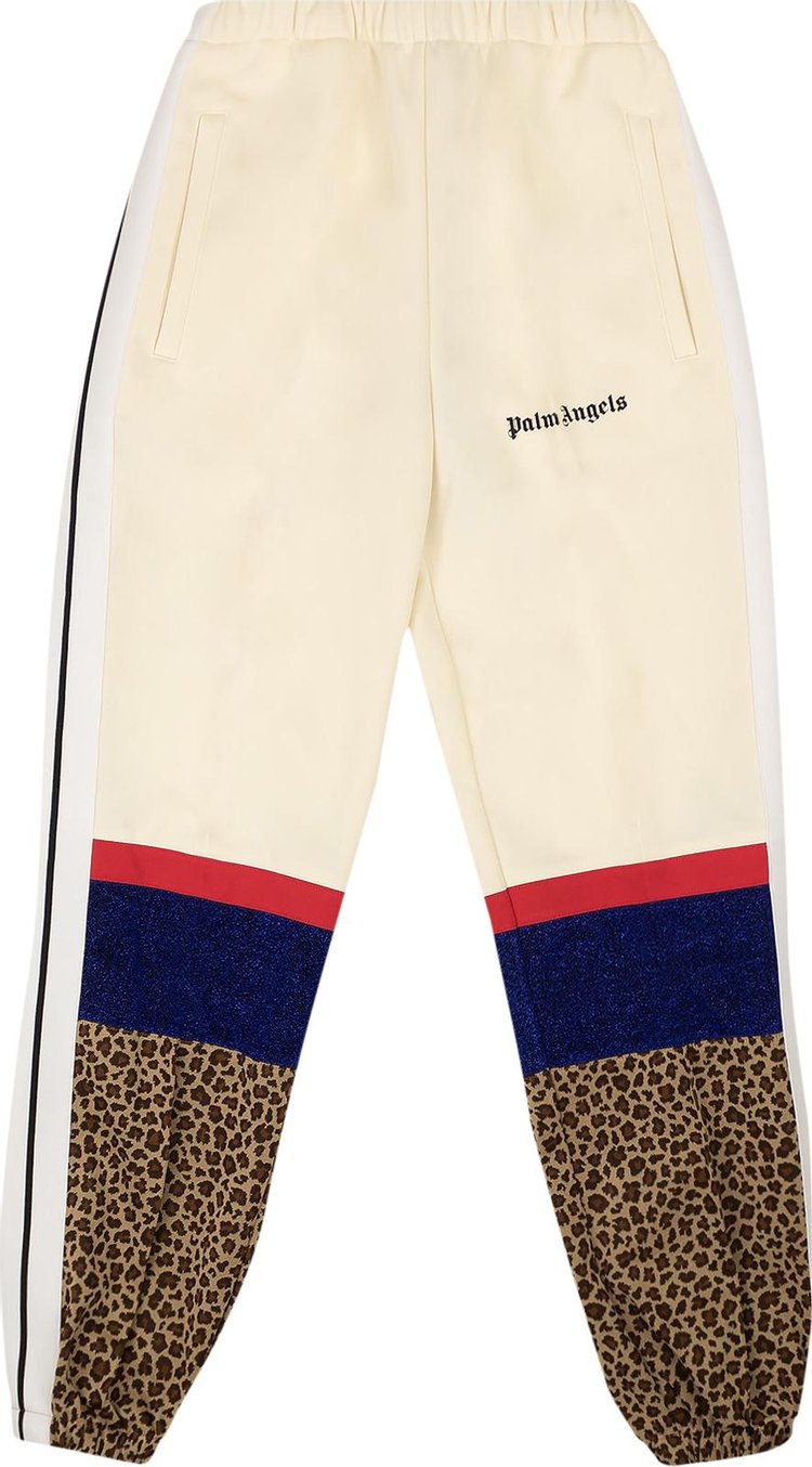 Palm Angels Leopard V Colorblock Jogger Track Pants 'Multicolor' | GOAT CA