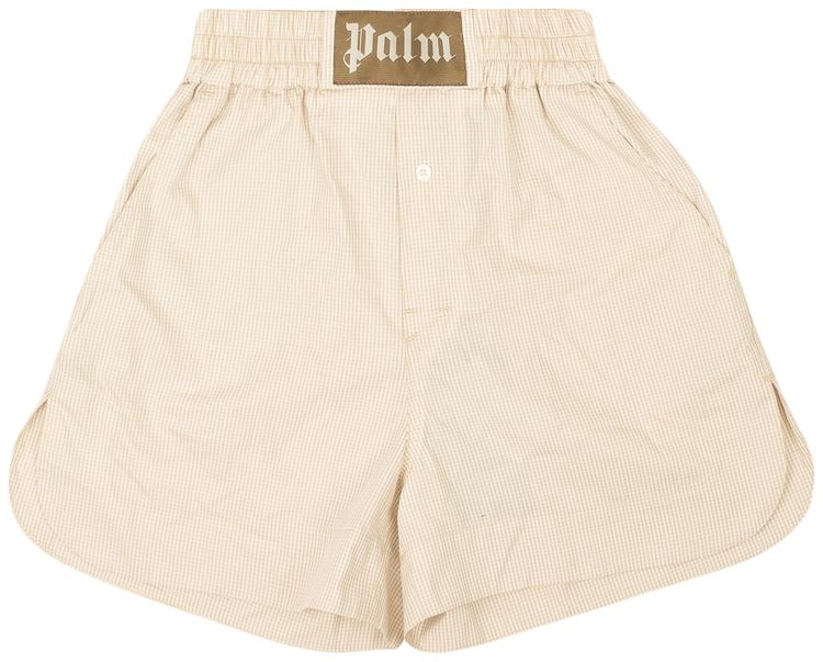 Palm Angels Boxer Shorts Beige
