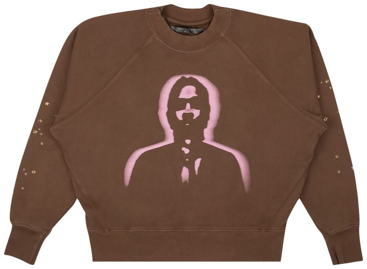 Sp5der Thug Crewneck Sweatshirt Brown