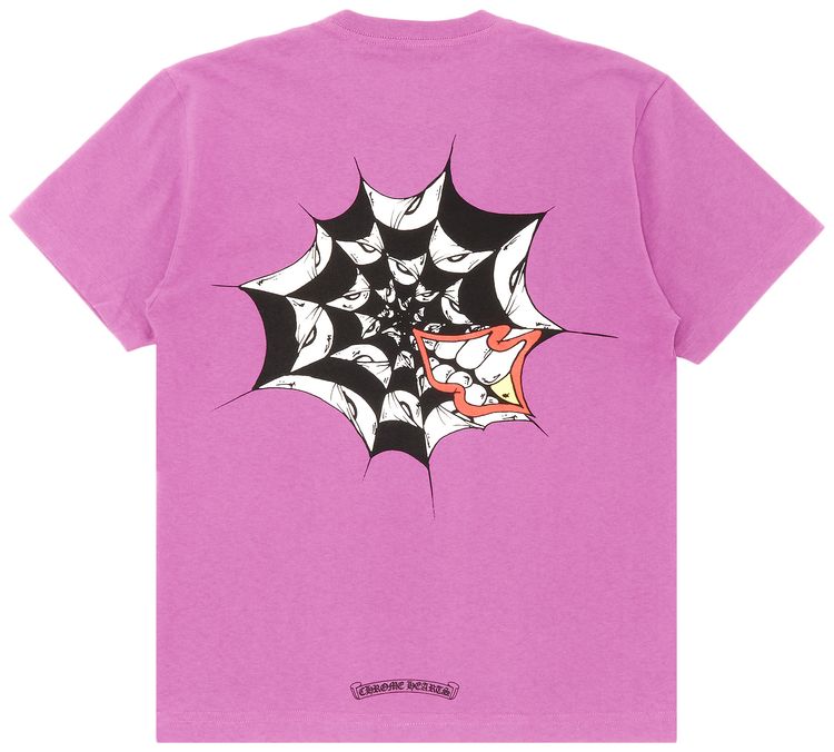 Chrome Hearts x Matty Boy Spider Web T Shirt Purple