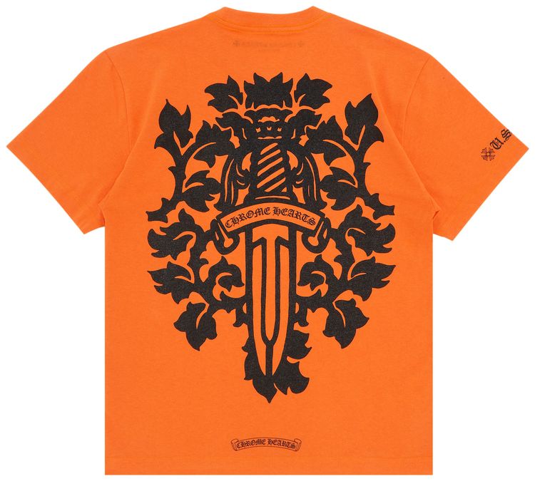 Chrome Hearts Vine Dagger T Shirt Orange