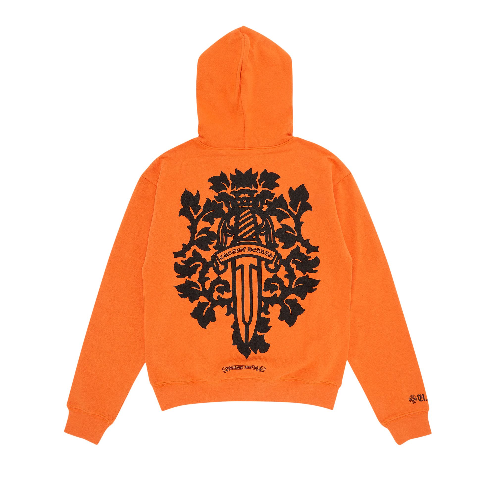 Buy Chrome Hearts Vine Dagger Hoodie 'Orange' - 1383 100000106VDH ORAN |  GOAT