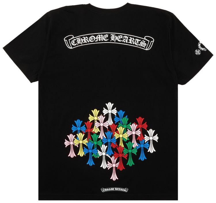 Chrome Hearts Multicolor Cross T Shirt Black