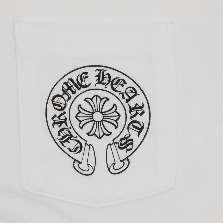 Chrome Hearts Horseshoe Long Sleeve T Shirt White